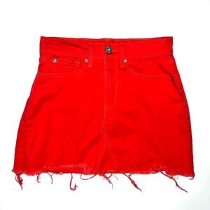 Levi Red denim Skirt